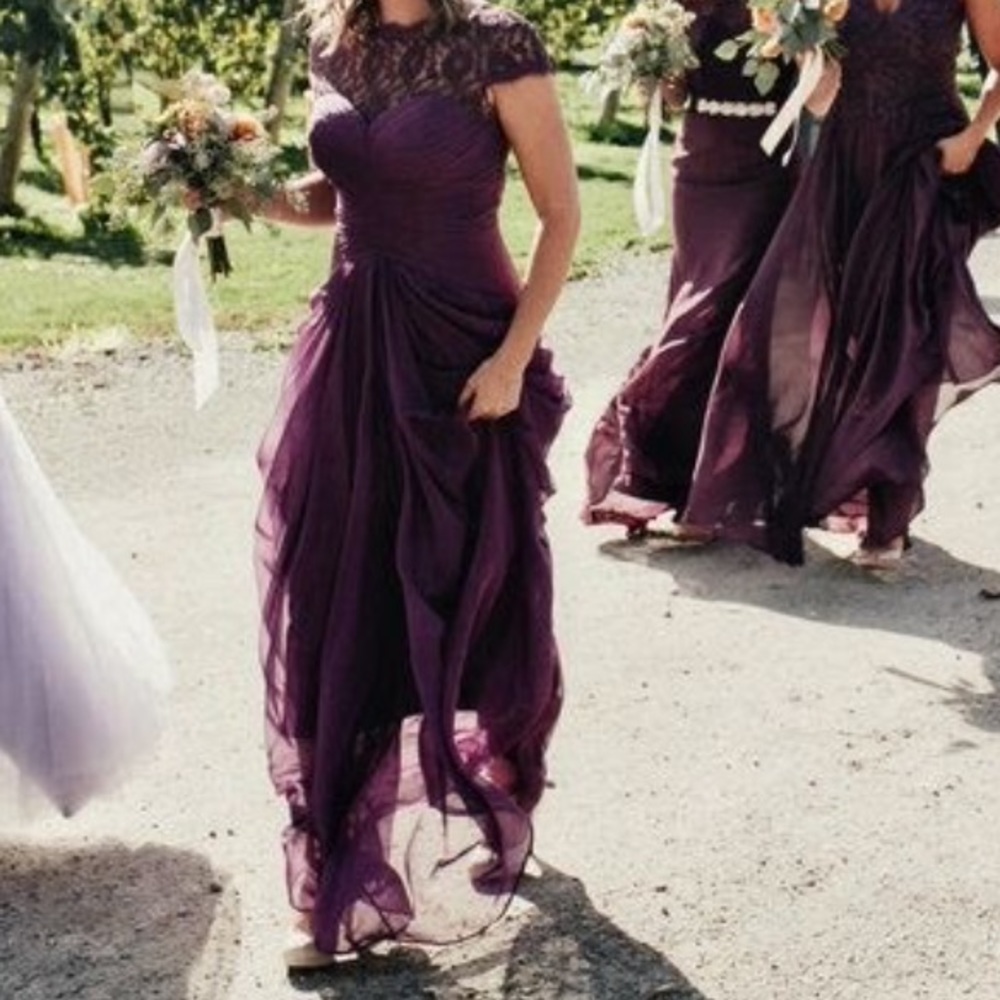 Purple bridesmaid/ prom/ formal dress